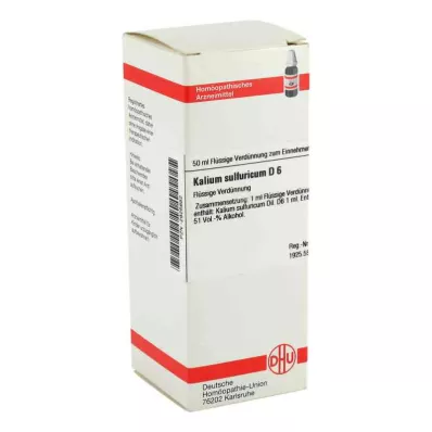 KALIUM SULFURICUM D 6 Verdunning, 50 ml KALIUM SULFURICUM D 6 Verdunning, 50 ml