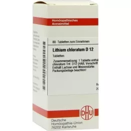 LITHIUM CHLORATUM D 12 tabletten, 80 stuks