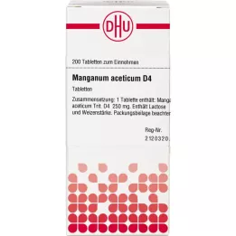 MANGANUM ACETICUM D 4 tabletten, 200 stuks