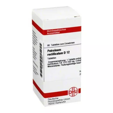 PETROLEUM RECTIFICATUM D 12 tabletten, 80 stuks PETROLEUM RECTIFICATUM D 12 tabletten, 80 stuks