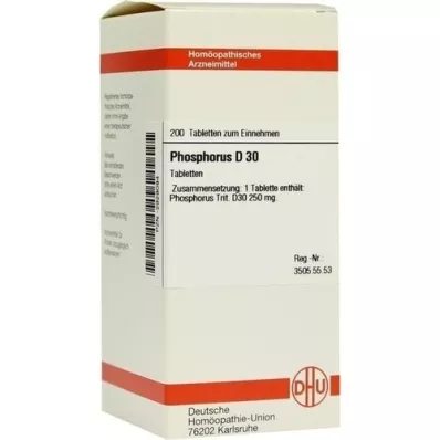 PHOSPHORUS D 30 tabletten, 200 stuks