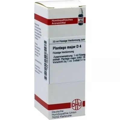 PLANTAGO MAJOR Verdunning D 4, 20 ml