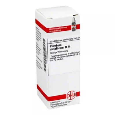 PLUMBUM METALLICUM D 6 Verdunning, 20 ml