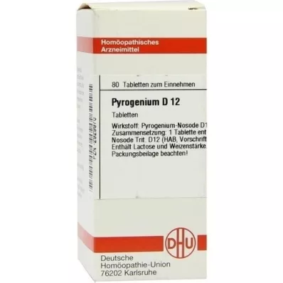 PYROGENIUM D 12 tabletten, 80 stuks