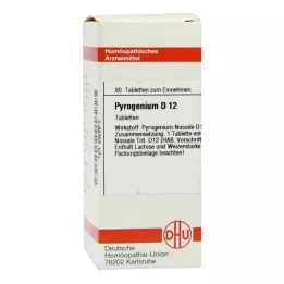 PYROGENIUM D 12 tabletten, 80 stuks