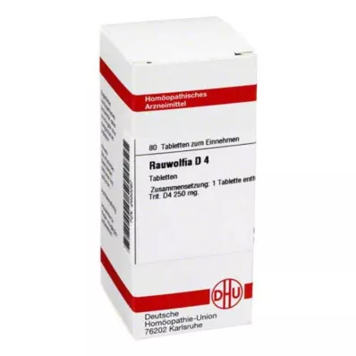 RAUWOLFIA D 4 tabletten, 80 st RAUWOLFIA D 4 tabletten, 80 st