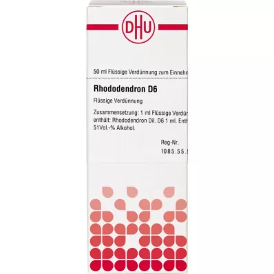 RHODODENDRON D 6 Verdunning, 50 ml