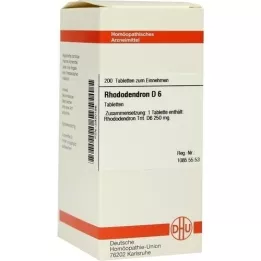 RHODODENDRON D 6 tabletten, 200 stuks