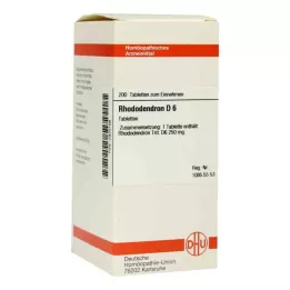 RHODODENDRON D 6 tabletten, 200 stuks