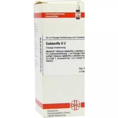 SABDARIFFA D 2 Verdunning, 50 ml