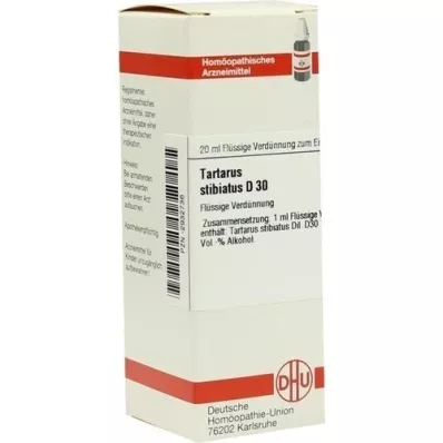 TARTARUS STIBIATUS D 30 Verdunning, 20 ml