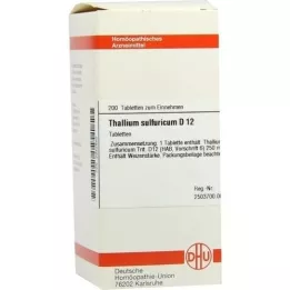 THALLIUM SULFURICUM D 12 tabletten, 200 stuks