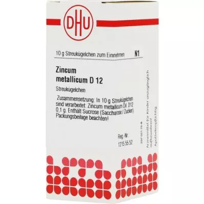 ZINCUM METALLICUM D 12 bolletjes, 10 g