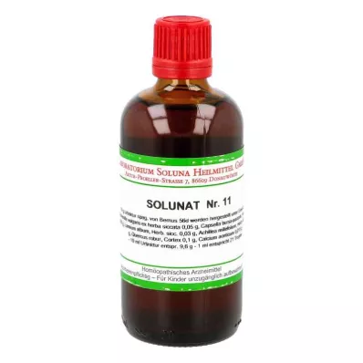 SOLUNAT Nr.11 druppels, 100 ml SOLUNAT Nr.11 druppels, 100 ml