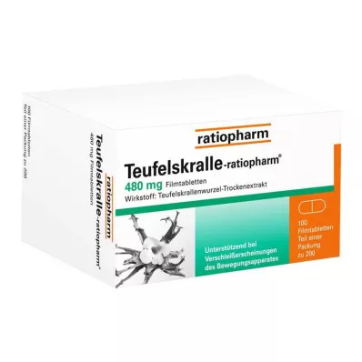 TEUFELSKRALLE-RATIOPHARM Filmomhulde tabletten, 100 stuks