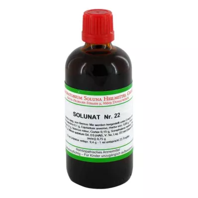 SOLUNAT Nr.22 druppels, 100 ml SOLUNAT Nr.22 druppels, 100 ml