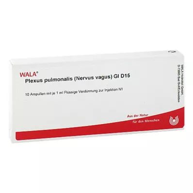 PLEXUS PULMONALIS Vaguszenuw GL D 15 ampullen, 10X1 ml PLEXUS PULMONALIS Vaguszenuw GL D 15 ampullen, 10X1 ml