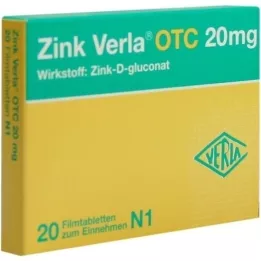 ZINK VERLA OTC 20 mg filmomhulde tabletten, 20 st