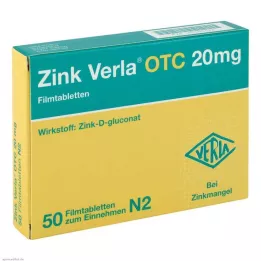 ZINK VERLA OTC 20 mg filmomhulde tabletten, 50 st