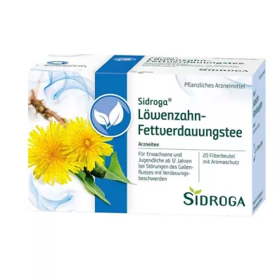 SIDROGA Paardebloem thee filterzakje, 20X1.5 g