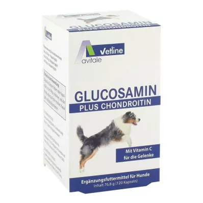 GLUCOSAMIN+CHONDROITIN Capsules voor honden, 120 stuks