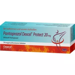PANTOPRAZOL Dexcel Protect 20 mg enterisch gecoate tablet, 14 stuks