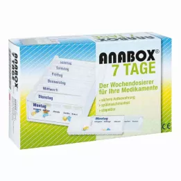 ANABOX 7 dagen wekelijkse dosator wit, 1 st