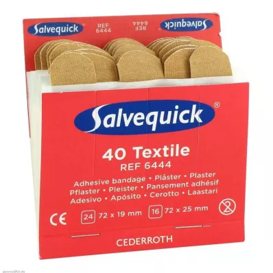 SALVEQUICK Gipsstrips elastisch navulling 6444, 40 stuks