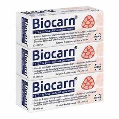 BIOCARN Siroop, 3X50 ml BIOCARN Siroop, 3X50 ml