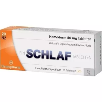 HEMODORM Slaaptabletten 50 mg, 20 stuks