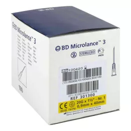 BD MICROLANCE Canule 20 G 1 1/2 0,9x40 mm, 100 stuks
