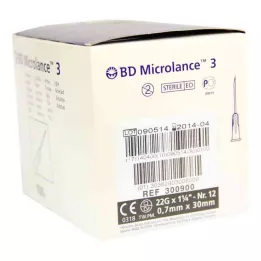BD MICROLANCE Canule 22 G 1 1/4 0,7x30 mm, 100 stuks