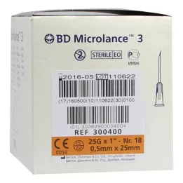 BD MICROLANCE Canule 25 G 1 0,5x25 mm, 100 stuks
