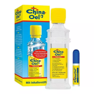 CHINA ÖL met inhalator, 25 ml CHINA ÖL met inhalator, 25 ml