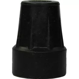KRÜCKENKAPSEL 18/19 mm zwart stalen inlaat, 1 st