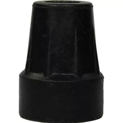 KRÜCKENKAPSEL 18/19 mm zwart stalen inlaat, 1 st KRÜCKENKAPSEL 18/19 mm zwart stalen inlaat, 1 st