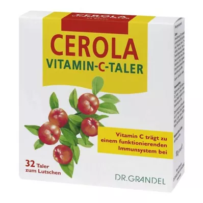CEROLA Vitamine C Taler Grandel, 32 stuks