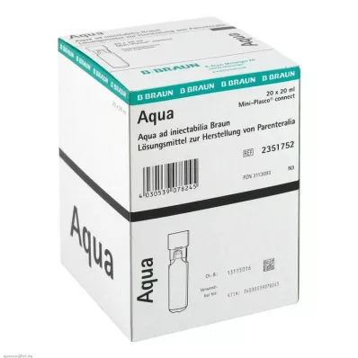 AQUA AD injectabilia Miniplasco connect Inj. oplossing, 20X20 ml