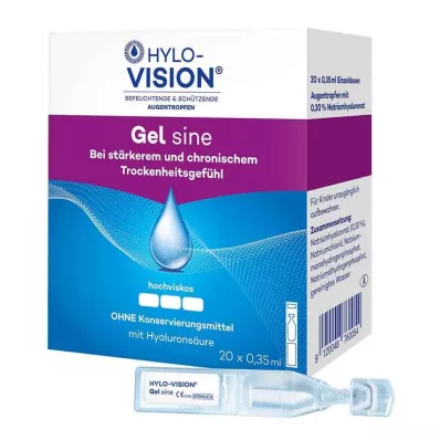 HYLO-VISION Gel sine pipetten voor eenmalige toediening, 20X0,35 ml