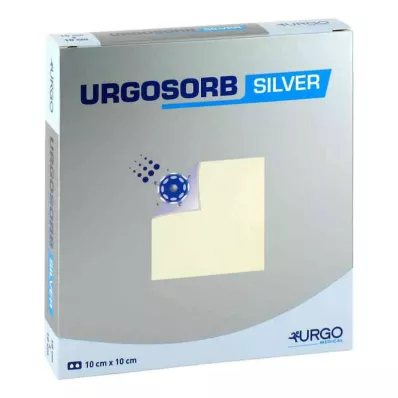 URGOSORB Zilveren 10x10 cm kompressen, 10 stuks