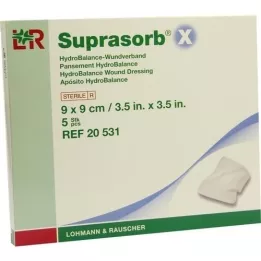 SUPRASORB X HydroBalance wondverband 9x9 cm, 5 st