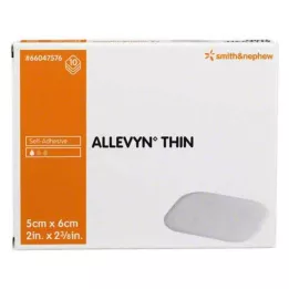 ALLEVYN Dun wondverband 5x6 cm, 10 stuks