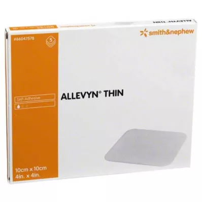ALLEVYN Dun wondverband 10x10 cm, 5 stuks ALLEVYN Dun wondverband 10x10 cm, 5 stuks