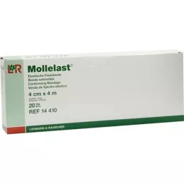 MOLLELAST Verband 4 cmx4 m individueel verpakt, 20 stuks