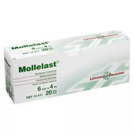 MOLLELAST Verband 6 cmx4 m individueel verpakt, 20 stuks