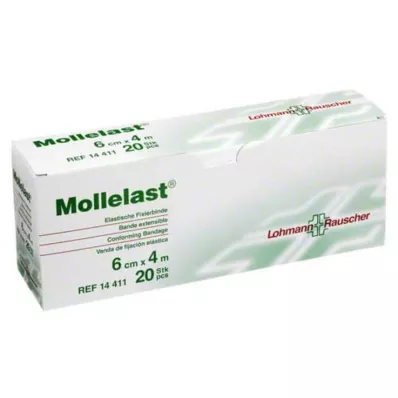 MOLLELAST Verband 6 cmx4 m individueel verpakt, 20 stuks