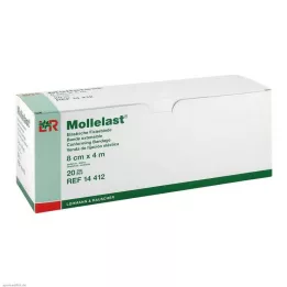 MOLLELAST Verband 8 cmx4 m individueel verpakt, 20 stuks