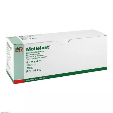 MOLLELAST Verband 8 cmx4 m individueel verpakt, 20 stuks