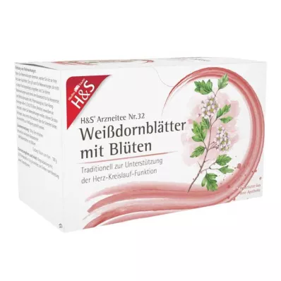 H&S Meidoornblad met bloemen Filterzakje, 20X1,6 g H&S Meidoornblad met bloemen Filterzakje, 20X1,6 g