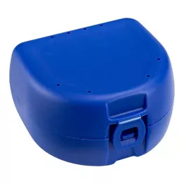PROTHESEN ZAHNSPANGENBOX universeel donkerblauw, 1 st